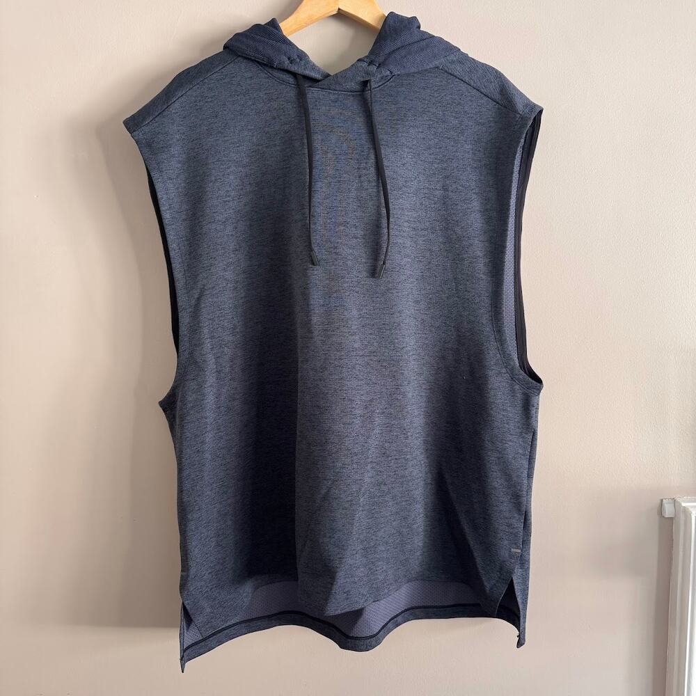 Lululemon Men's Breaking Bounds Sleeveless Hoodie Muscle Tank Cadet Blue